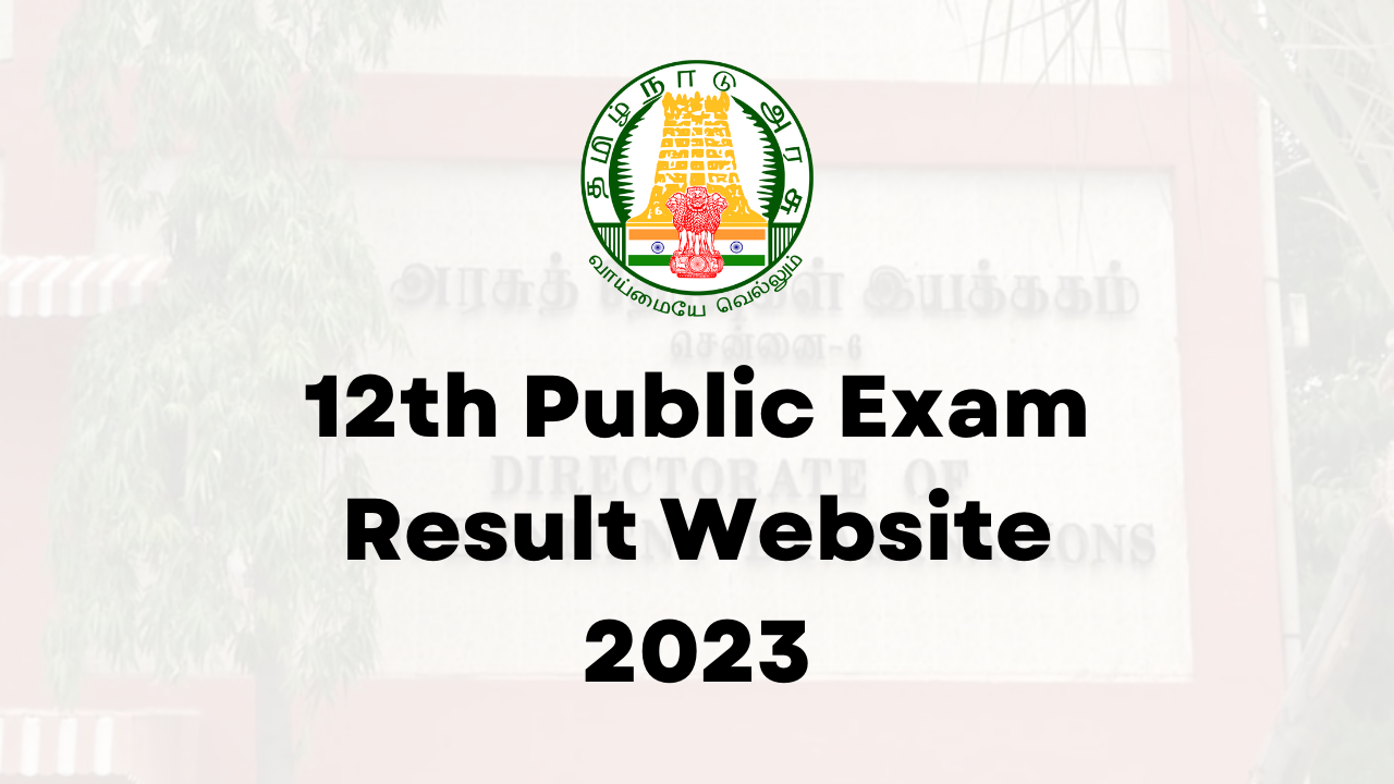 TN 12th Result Website 2023 tn 12th result website