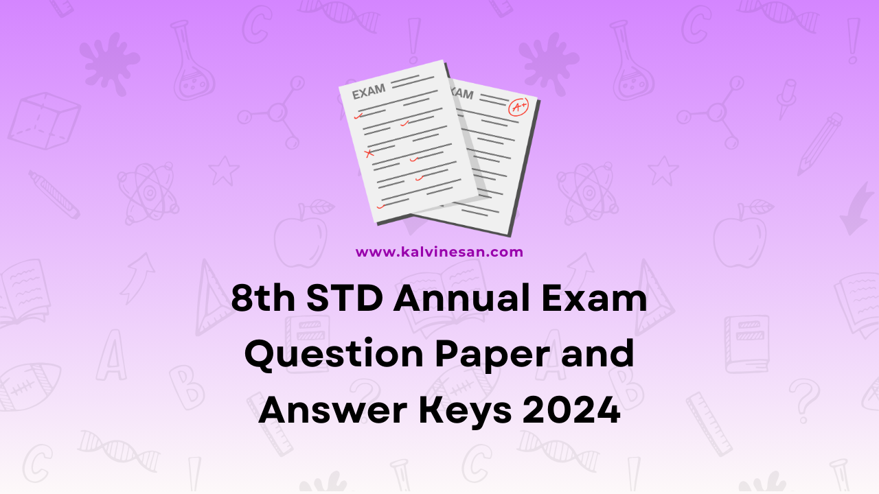 board exam 2024 class 8 question paper